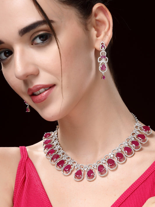 Statement Zircon Necklace Set