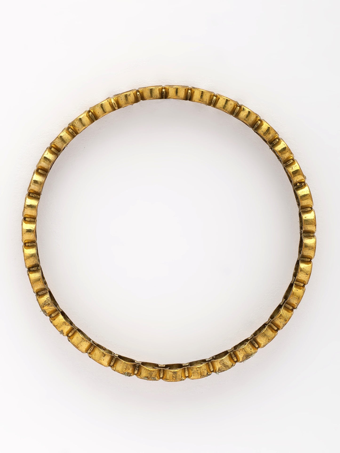 Moissanite Bangle With Antique Polish