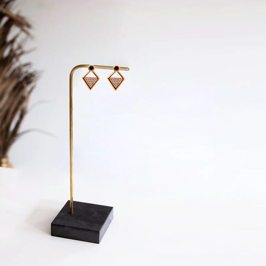 Radiant Spark Diamond Stud Earrings
