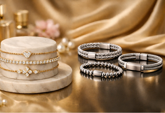 Sioroa’s Exclusive Collection: Girls’ Gold Bracelets & Men’s Silver Bracelets