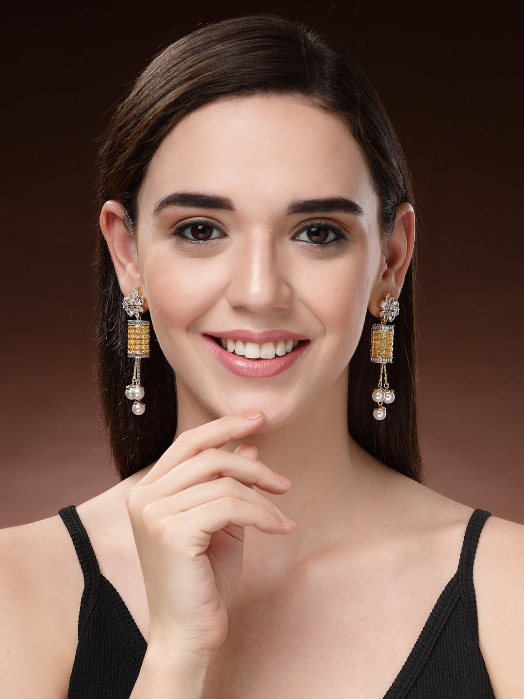 Zircon Elegance: Stunning Earrings
