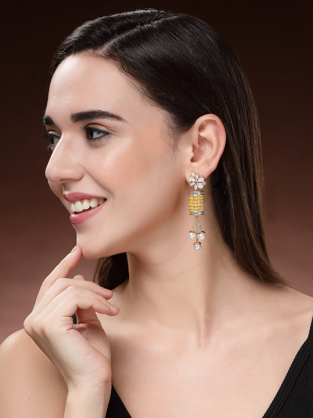 Zircon Elegance: Stunning Earrings