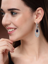 Zircon Earrings - Blue