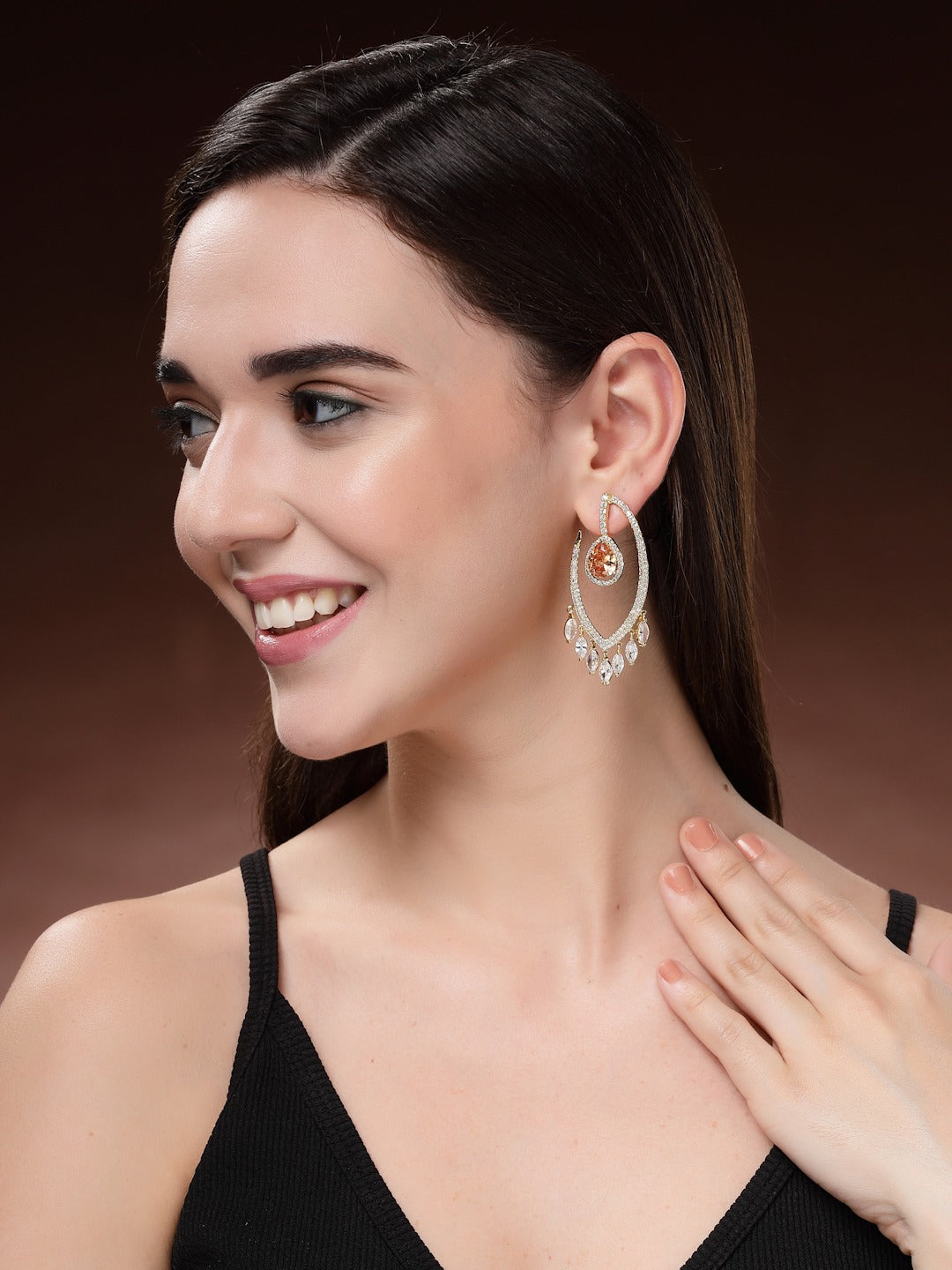 Zircon Statement Earrings
