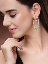 Zircon Earrings - Gold