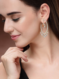 Zircon Earrings - Gold