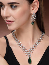 Zircon Necklace - Green