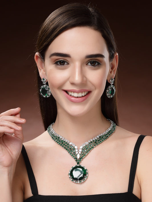 Traditional Design | American Diamond Jewelry set