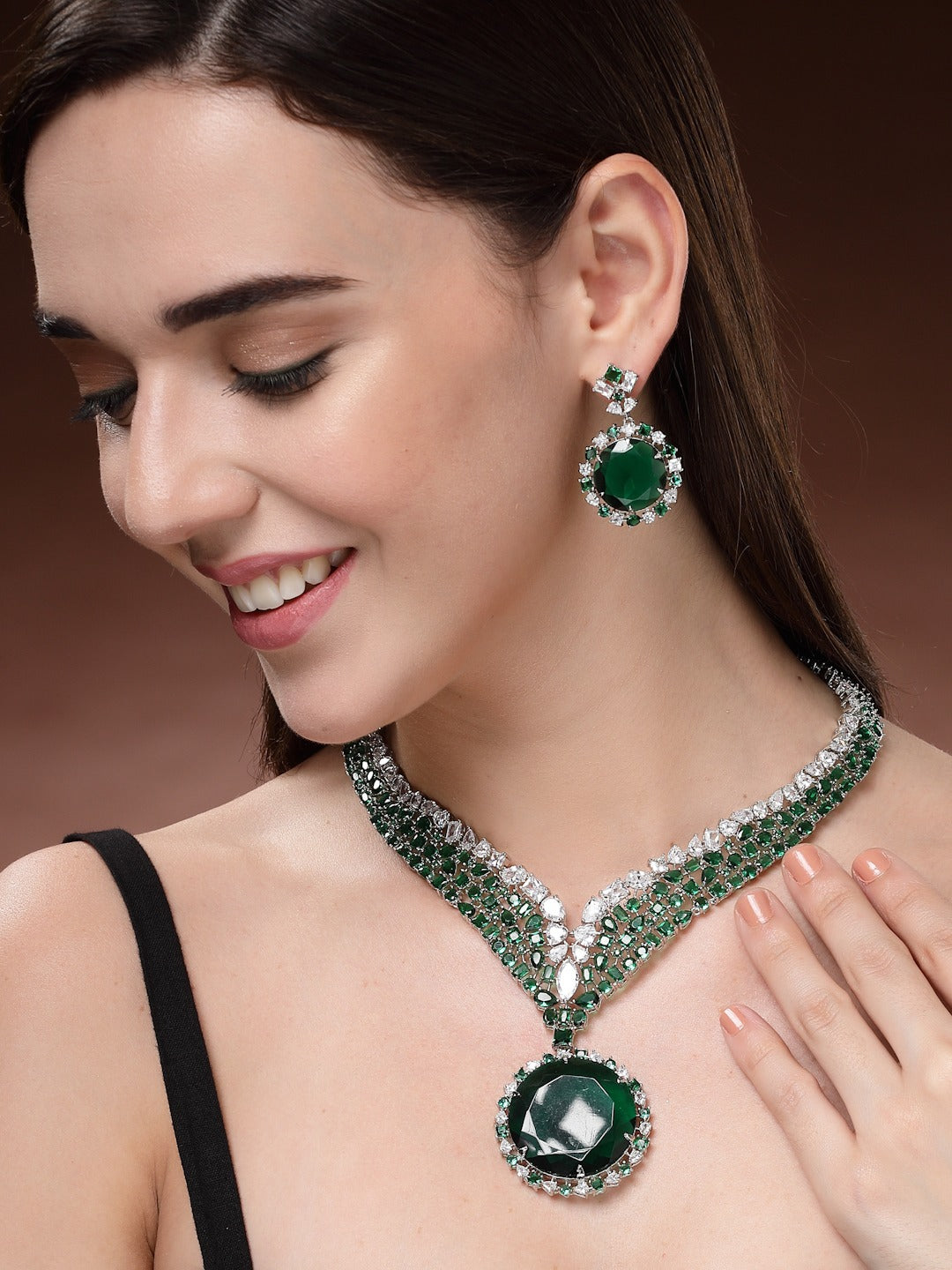 Traditional Design | American Diamond Jewelry set