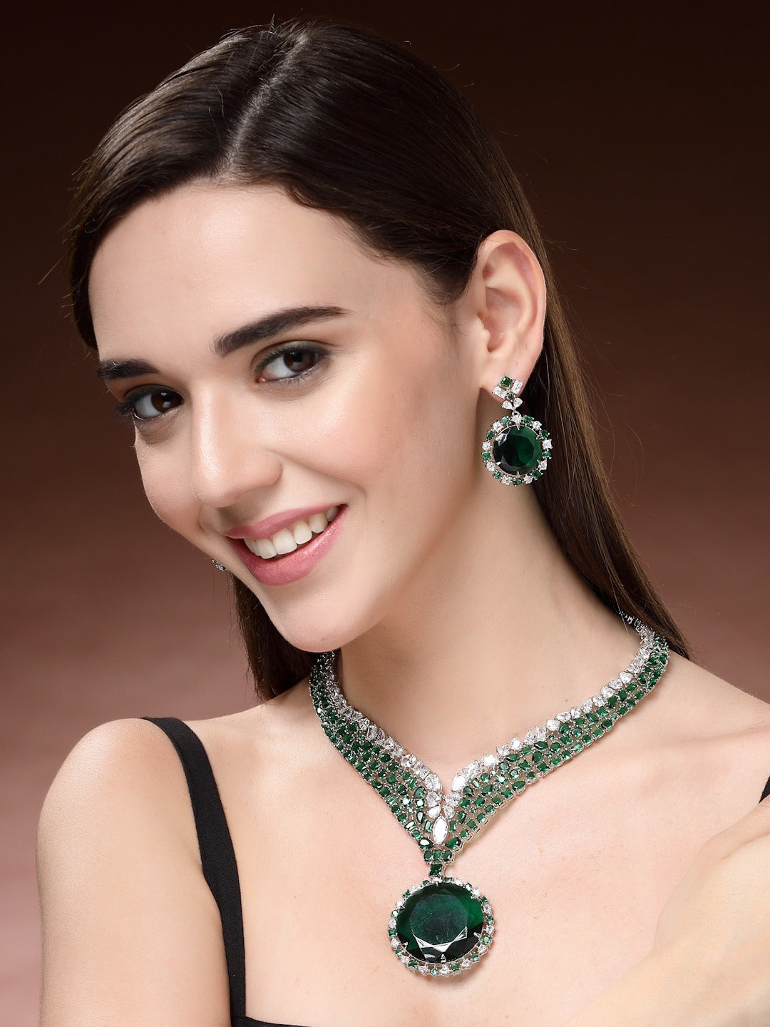 Traditional Design | American Diamond Jewelry set