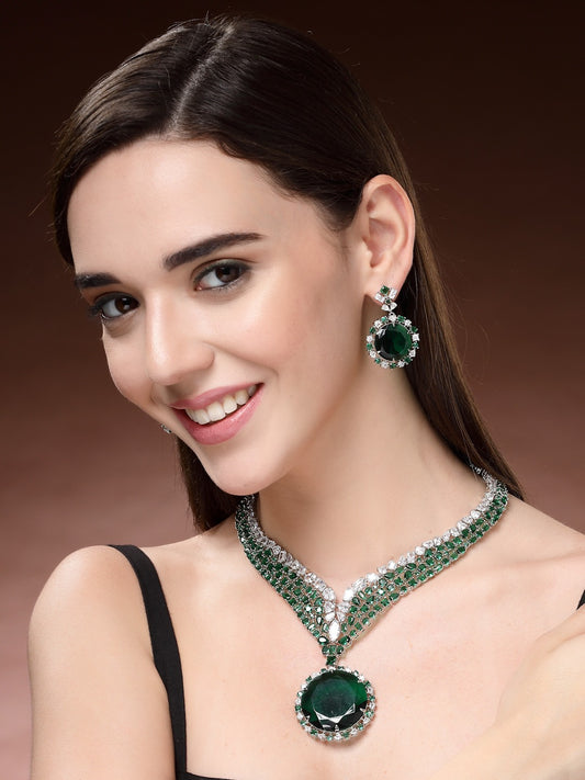 Traditional Design | American Diamond Jewelry set