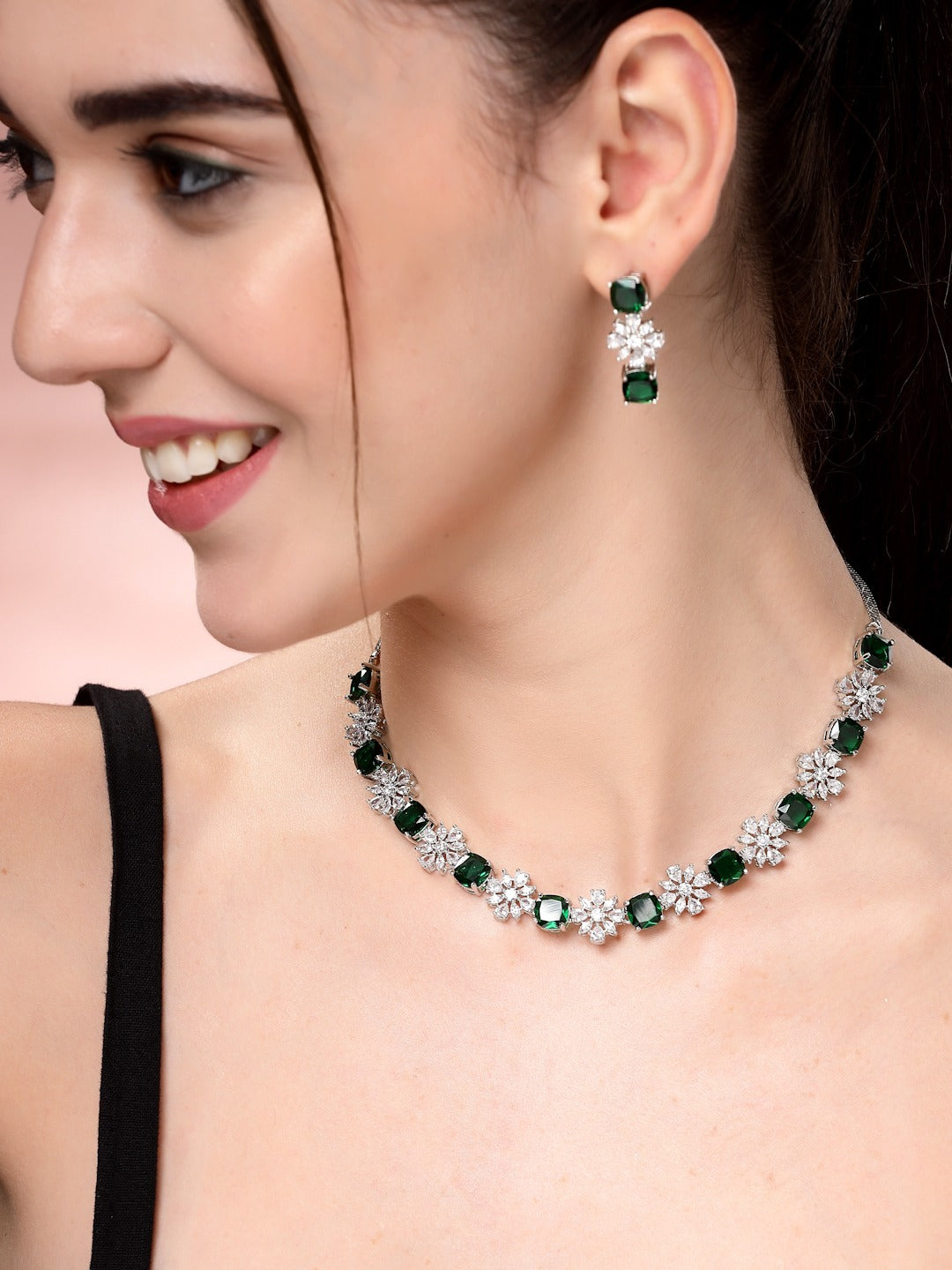The Ultimate Showstopper Necklace For Party - Green