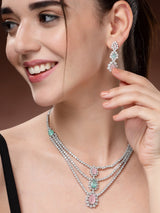 Elegant Partywear: Classic Jewelry Set for Every Occasion - Multi Color