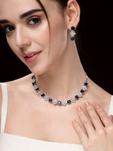 The Ultimate Showstopper Necklace For Party - Blue