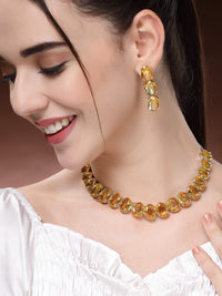 Partywear Classic Jewelry Set - Yellow