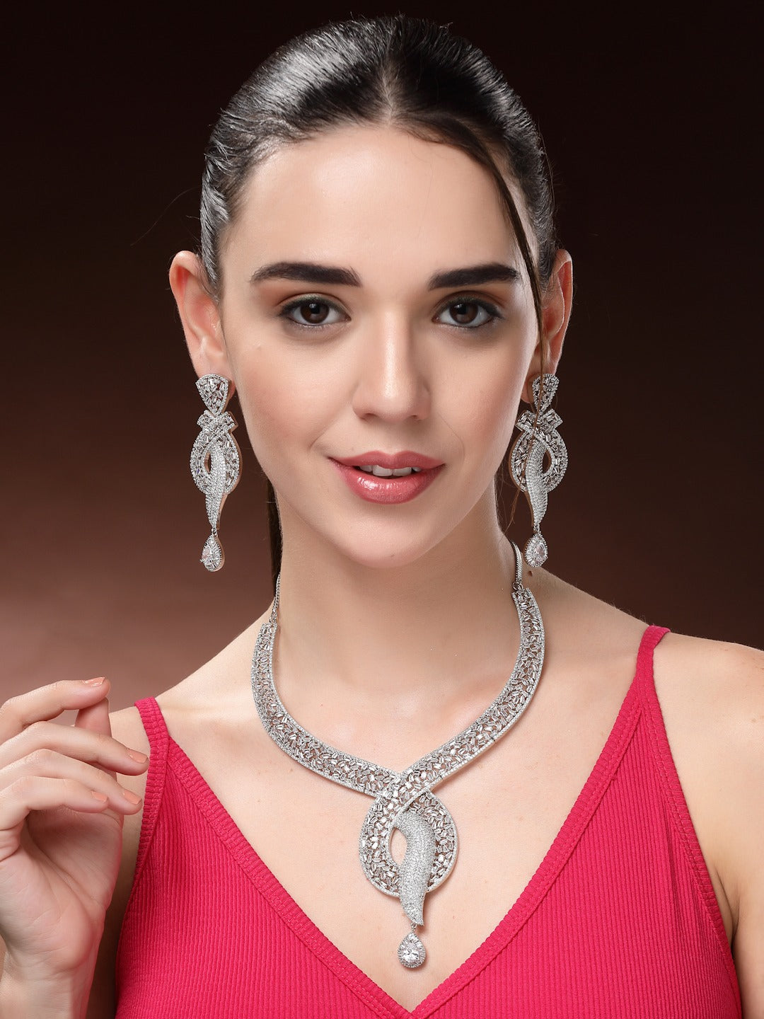 Elegant Bridesmaid Necklace Set for Traditional Wedding