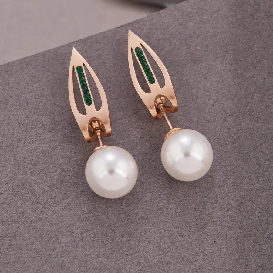 Elegant Pearl Stud Earrings for Women