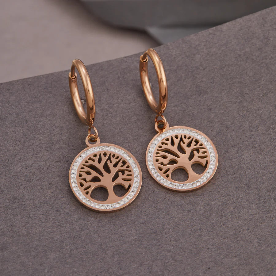 Tree of Life Sparkling Earrings For Women