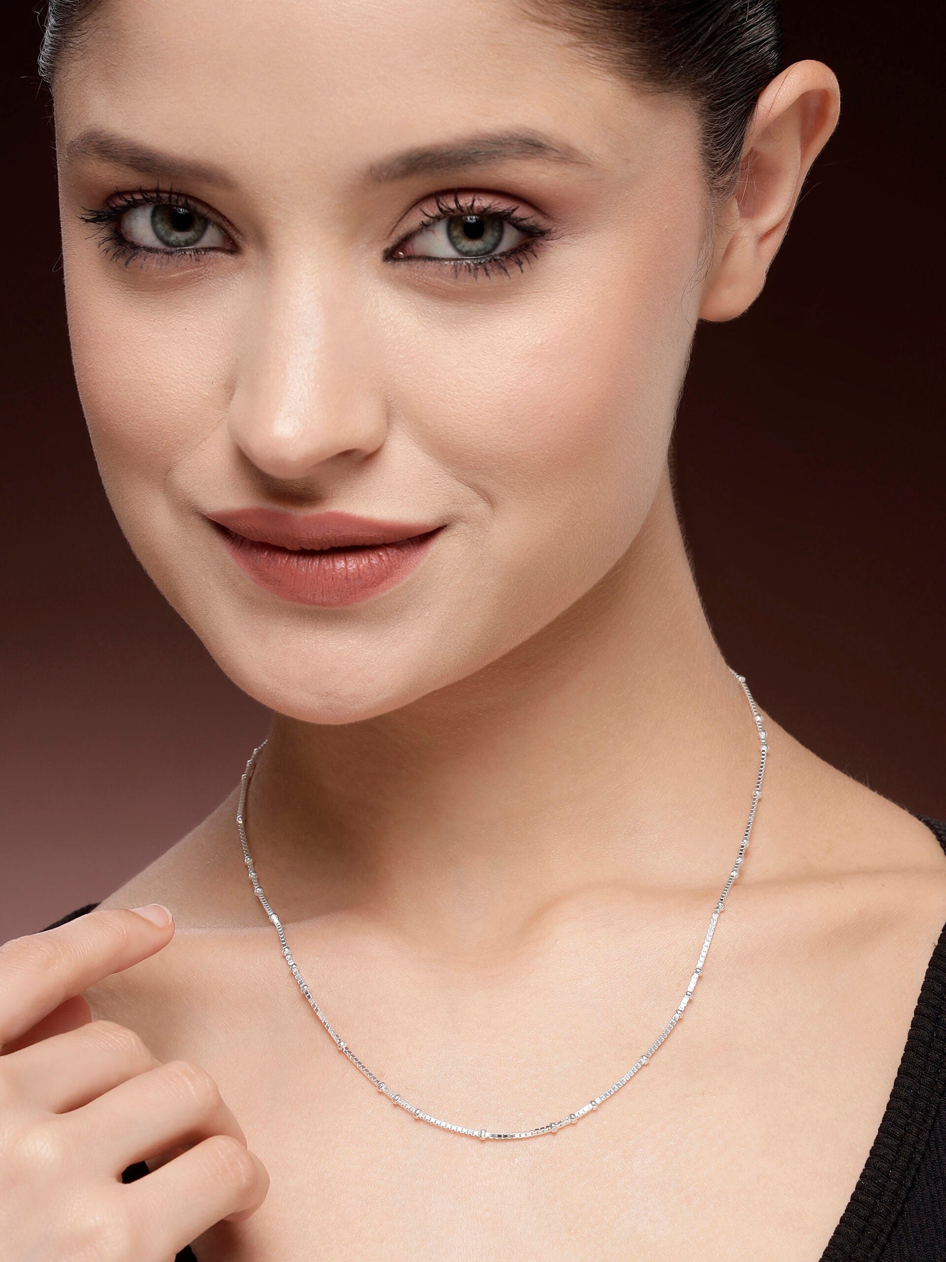92.5 Sterling Silver Chain For Women | 18 Inches