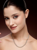 92.5 Sterling Silver Trio-Tone Italian Chain