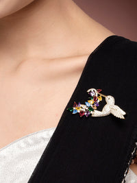 Exquisite Multi-Zircon Statement Brooch