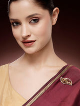 Classic Ruby Zircon Elegance Brooch
