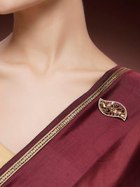 Classic Ruby Zircon Elegance Brooch