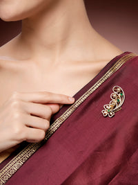 Dazzling Duo Gemstone Brooch