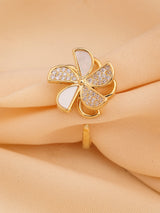 Shell & Zircon Ring