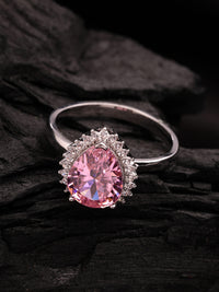Zircon & Rose Quartz Ring