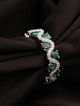 Elegant Emerald & Zircon Gemstone Ring