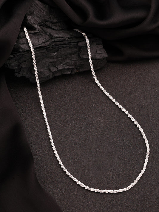 92.5 Sterling Silver Chain For Men | 24 Inches