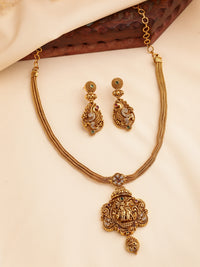 Regal Ruby, Zircon & Emerald Necklace – Traditional Elegance