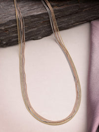 92.5 Sterling Silver Trio-Tone Italian Chain