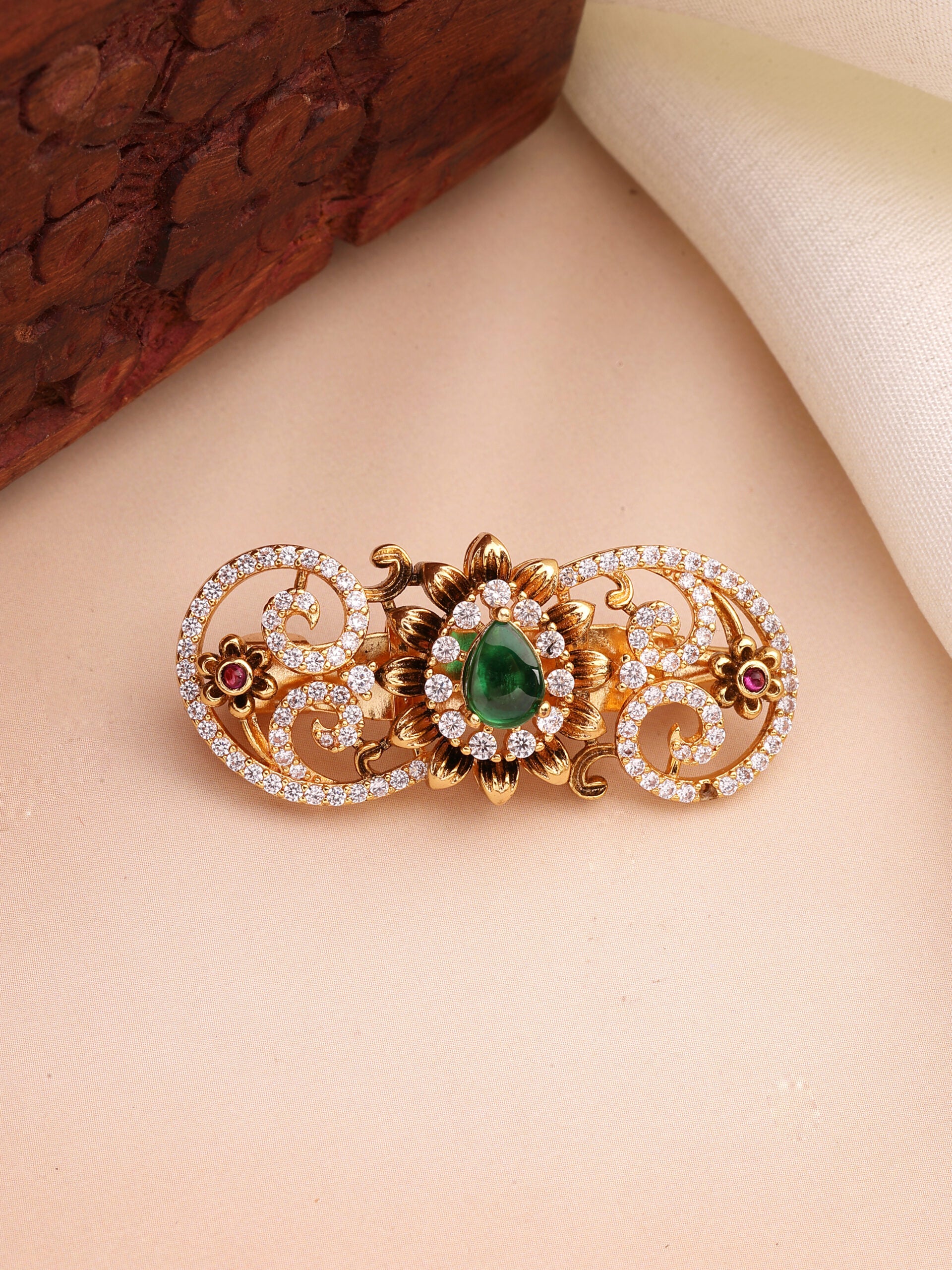 Trinity Gemstone Brooch