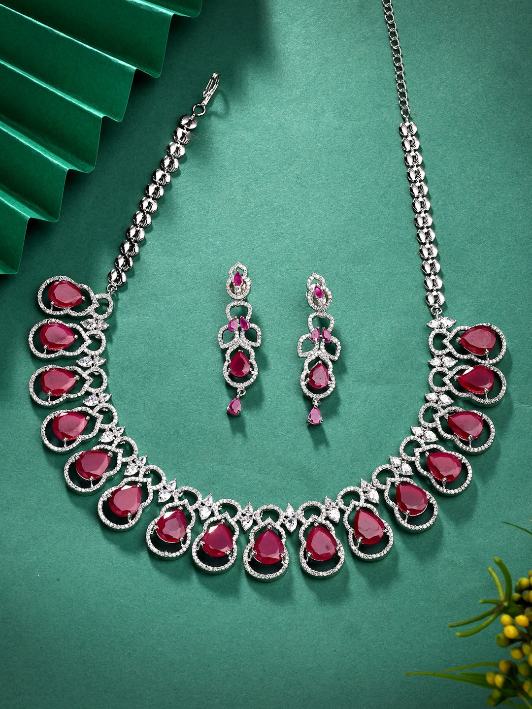 Statement Zircon Necklace Set