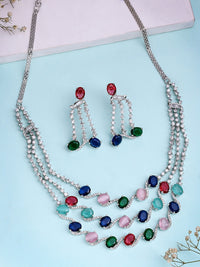 Western Flair: Zircon Necklace Set