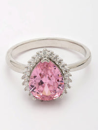 Zircon & Rose Quartz Ring