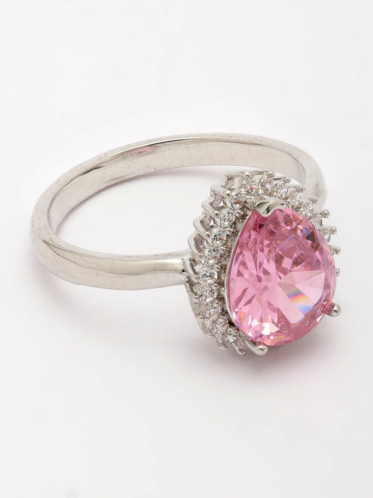 Zircon & Rose Quartz Ring
