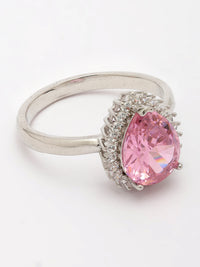 Zircon & Rose Quartz Ring