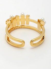 Elegant Ring With Zircon & MOP