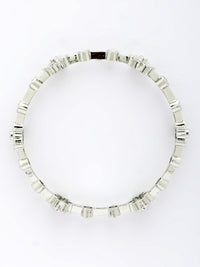 Exquisite Ruby & Zircon Bangle in High Gold Finish