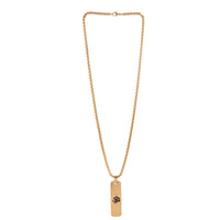 Divine Om Pendant Gold Plated Necklace For Men