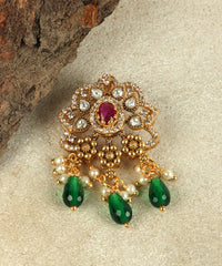 Premium Trio-Stone High Gold Jewelry Pendant