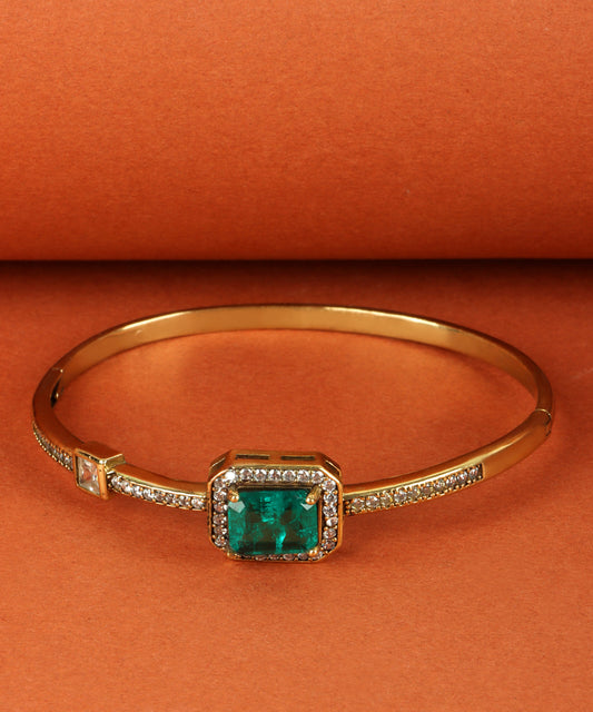 Royal Emerald & Zircon Kada