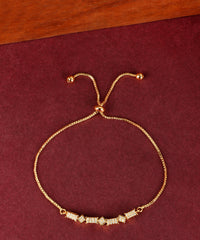 Sparkling Zircon Chain Bracelet