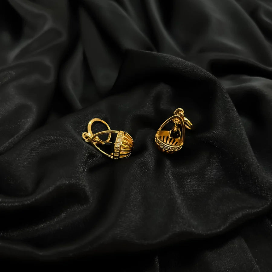 Eternal Radiance Bali Style Hoops Earrings