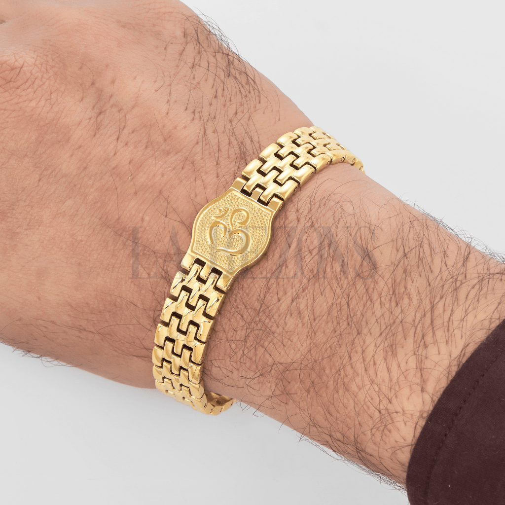 Premium Gold-Plated Om Lucky Bracelet For Men
