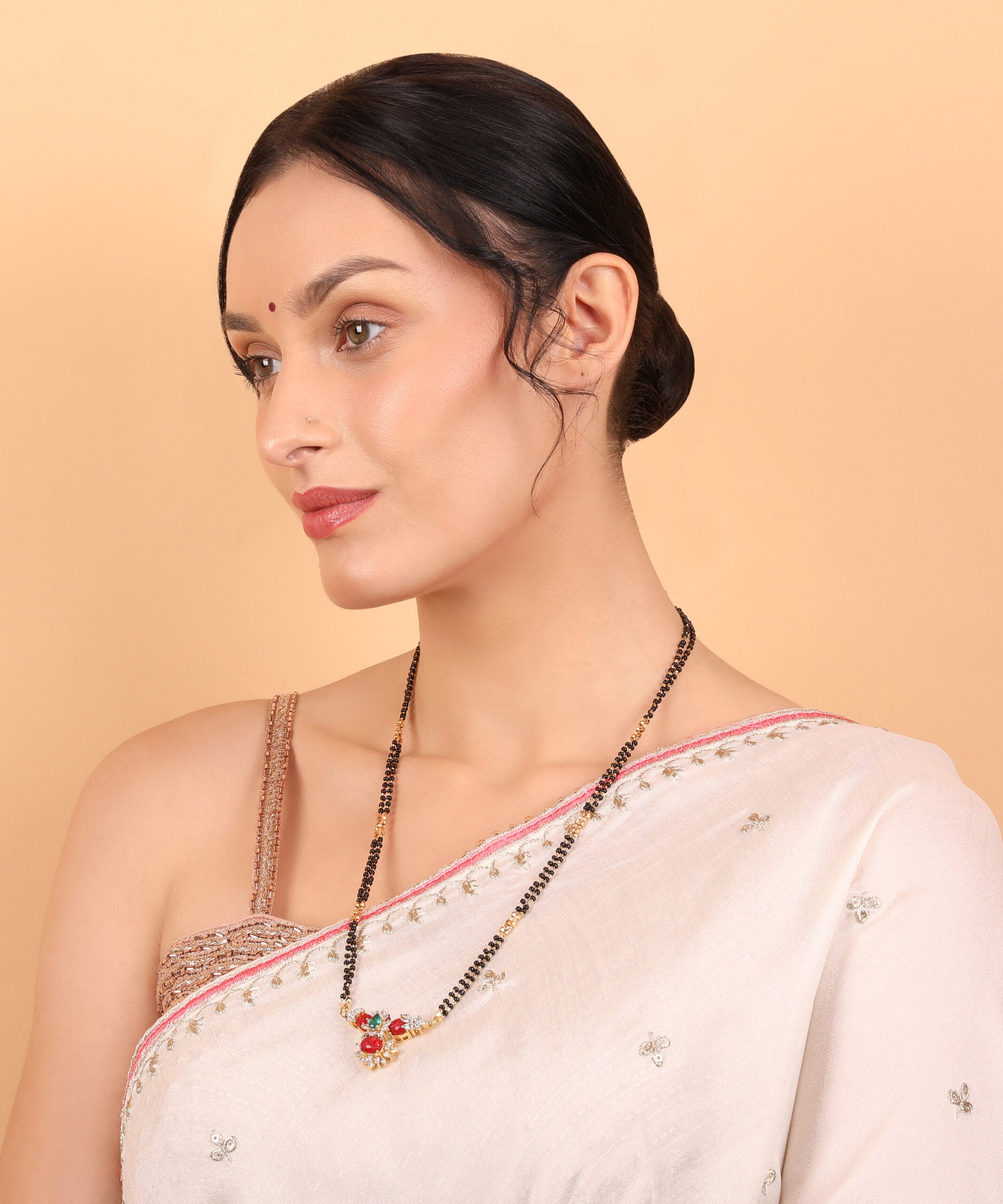 Elegance in Gold — The Premium Black Beads | Red