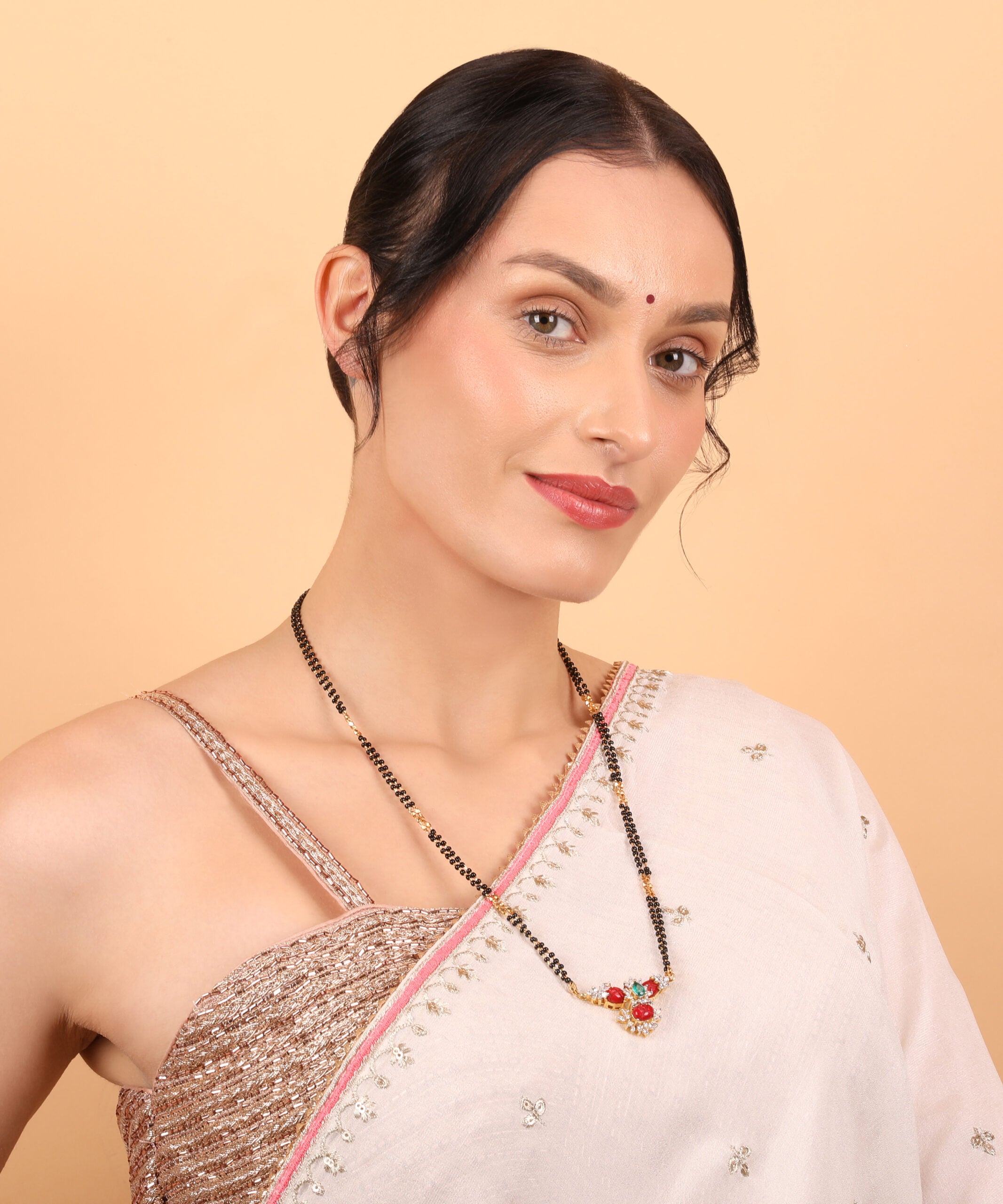 Elegance in Gold — The Premium Black Beads | Red